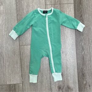 LITTLE BIPSY 2 WAY ZIP ROMPER KIWI GREEN 6-9MO